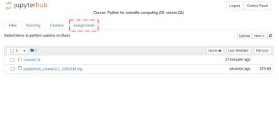 NbGrader for students.